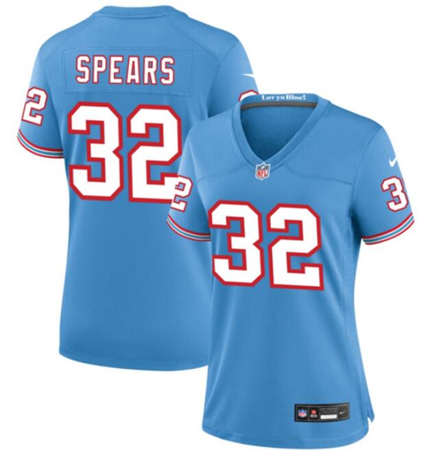 Women's Tennessee Titans Active Player Custom Blue Throwback Football Stitched Jersey(Run Small) Women's Tennessee Titans Active Player Custom Blue Throwback Football Stitched Jersey(Run Small)